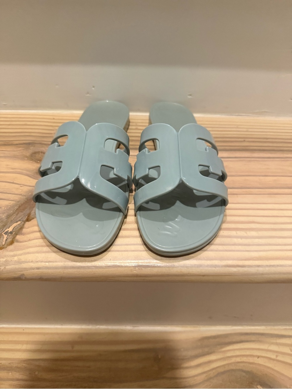 Sam Edelman Womens Bay Jelly Blue Open Toe Slip-On Slide Sandals Size 7 - Picture 3 of 6